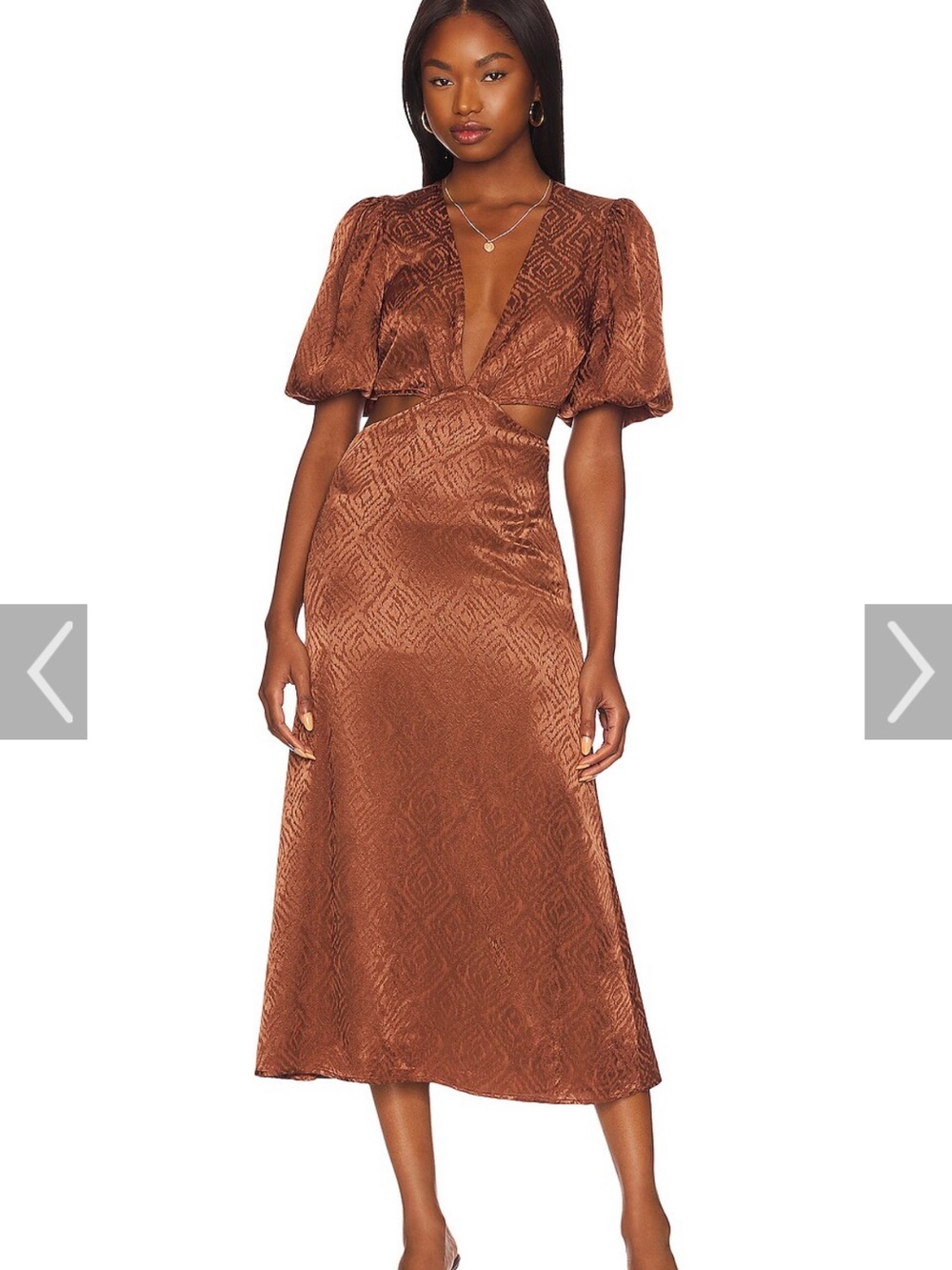 House of Harlow 1960 x Revolve Satin Dress